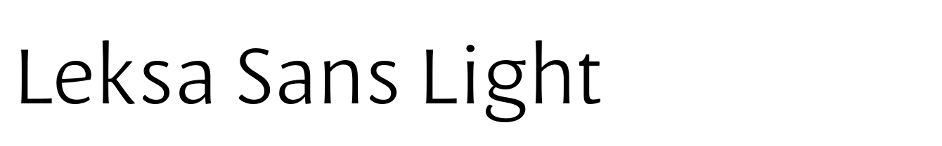 Leksa Sans Light